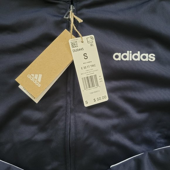 Adidas Legend Ink Full Zip Track Top Men's Size Small - Picture 3 of 3